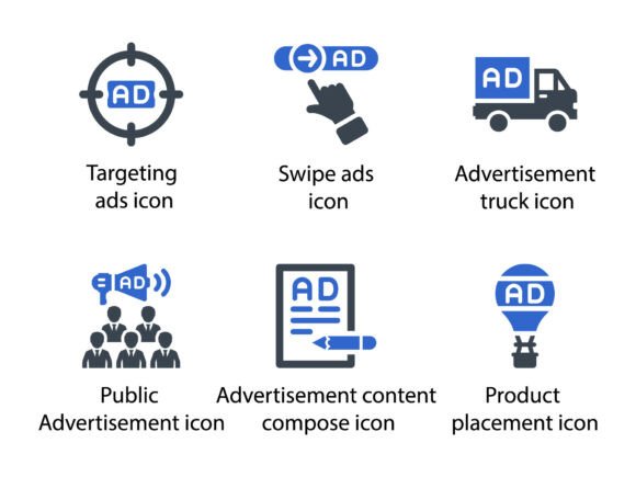 Ads Marketing Icon Set 7: A Versatile Graphics Tool