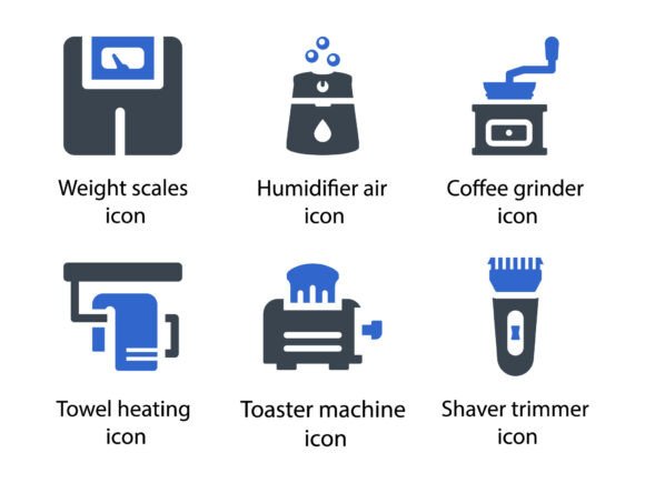Appliances Icon Set 8: A Versatile Graphics and Icons Collection