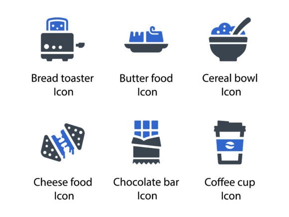 Breakfast Icon Set 2: Perfect Graphics for Handmade Creations