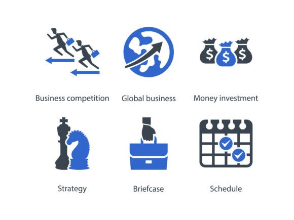 Business Management Icon Set 16: A Versatile Graphics Tool