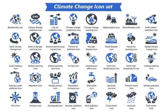 Climate Change Icon Set: A Designer's Review