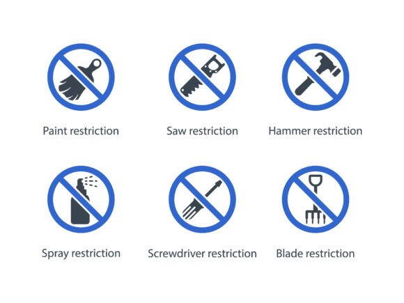 Exploring Restriction Icon Set 3 for Embroidery