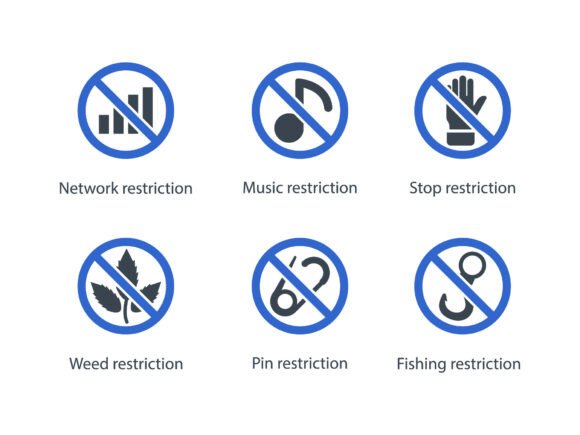 Exploring Restriction Icon Set 8 for Embroidery