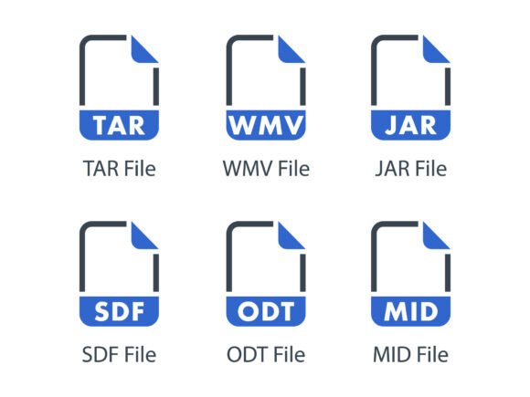 File Formats Icon Set 9: A Must-Have for Crafters and Designers
