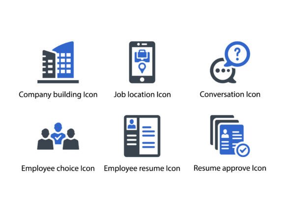 Find Job Interview Icon Set 3: A Versatile Graphics Tool