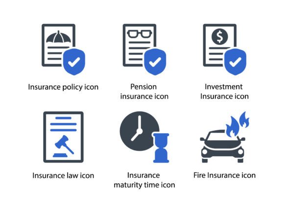 Life Insurance Icon Set 4: A Versatile Graphics and Icons Asset