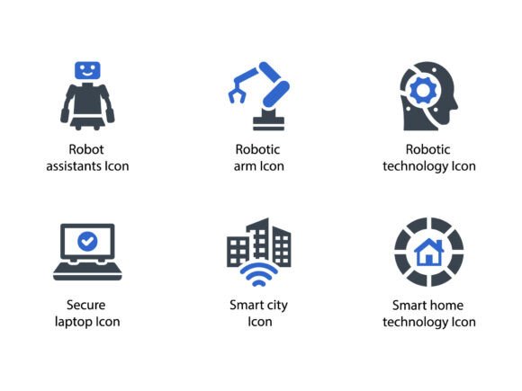 Modern Technologies Icon Set 13: A Versatile Graphics Asset
