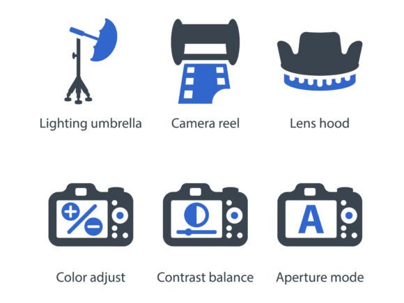 Photography Icon Set 2: A Must-Have for Modern Graphics and Icons