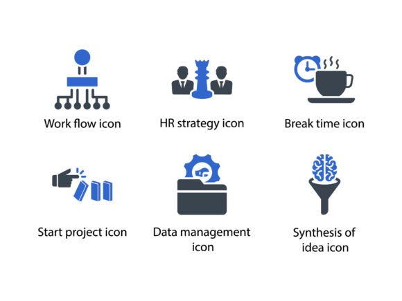 Project Management Icon Set 8: A Versatile Graphics Tool