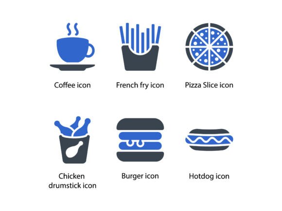 Restaurant Icon Set 2: A Versatile Graphics Solution