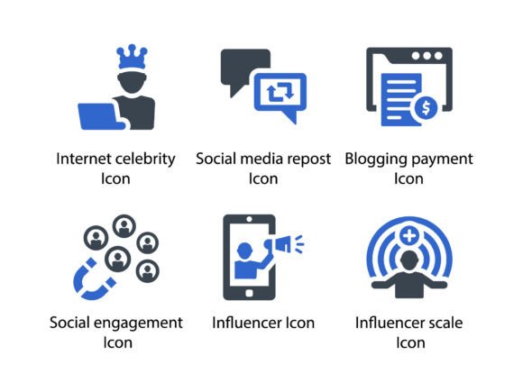Reviewing the Influencers Marketing Icon Set Graphics