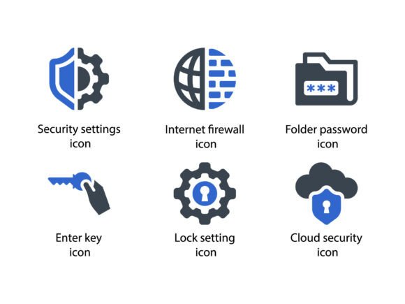 Security Icon Set 4: A Versatile Embroidery Design