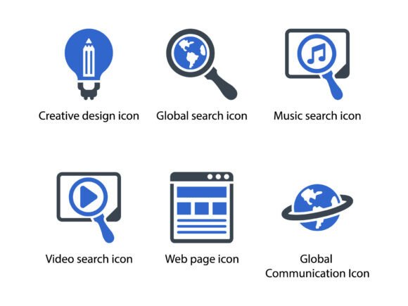 SEO Web Icon Set 3: A Versatile Graphics Solution for Local Brands