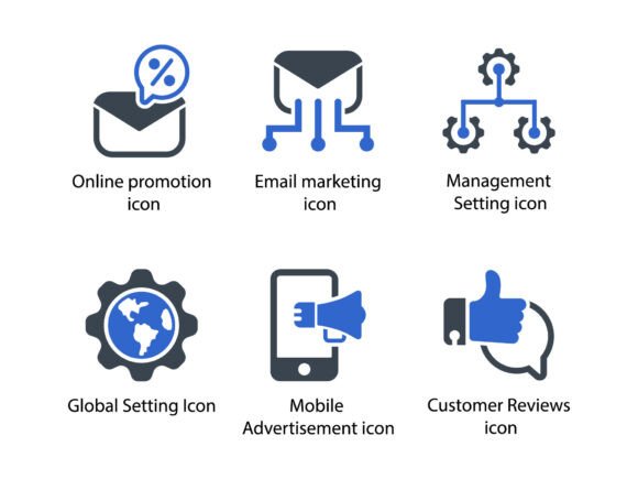SEO Web Icon Set 6: A Versatile Graphics Tool for Local Brands