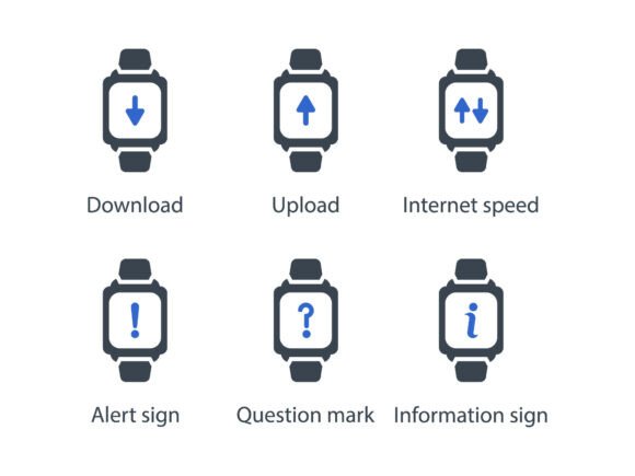 Smart Watch Icon Set 2: A Versatile Graphics Asset