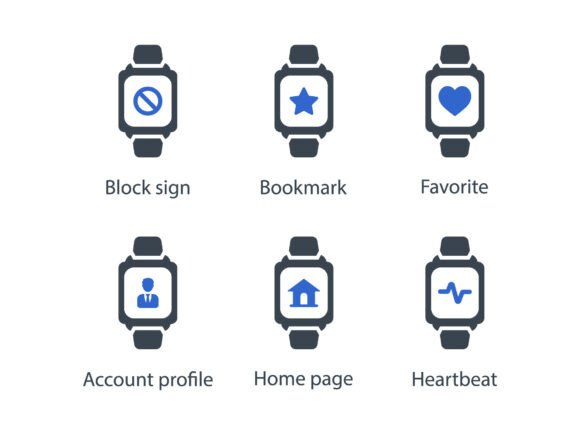 Smart Watch Icon Set 3: A Versatile Graphics Tool for Local Brands